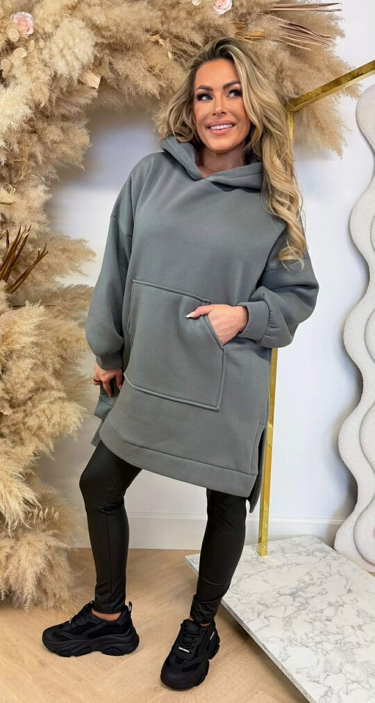 OVERSIZED HOODIE SWEAT DARKGREY OVERSIZED HOODIE SWEAT DARKGREY