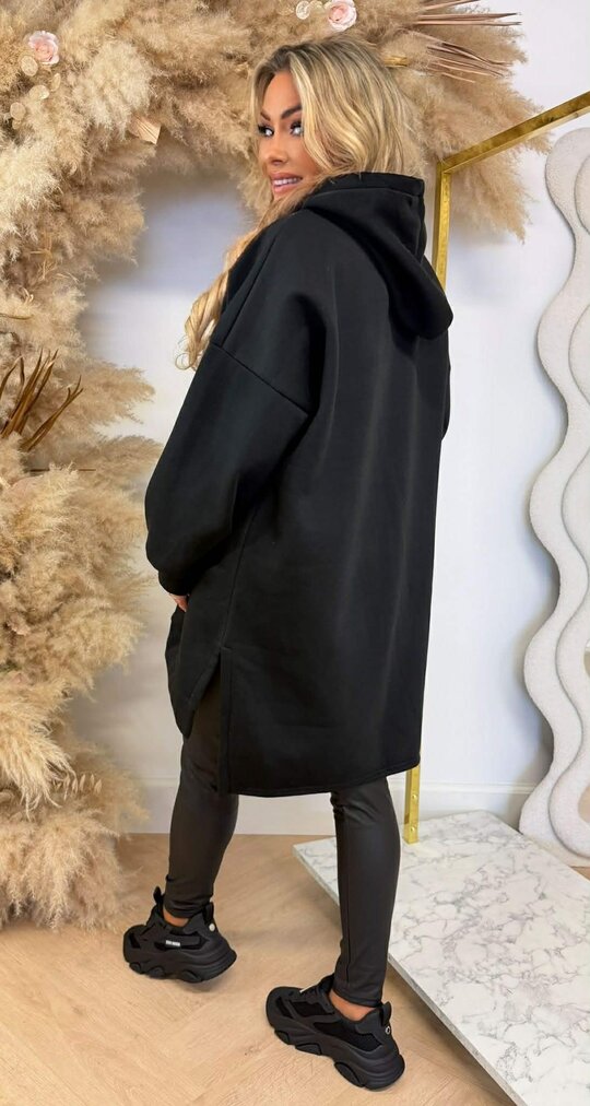 OVERSIZED HOODIE SWEAT BLACK OVERSIZED HOODIE SWEAT BLACK