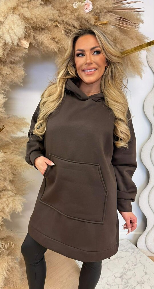 OVERSIZED HOODIE SWEAT CHOCO OVERSIZED HOODIE SWEAT CHOCO