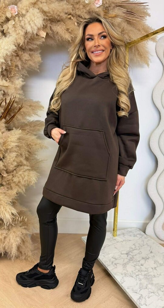 OVERSIZED HOODIE SWEAT CHOCO OVERSIZED HOODIE SWEAT CHOCO