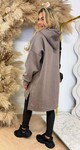OVERSIZED HOODIE SWEAT TAUPE OVERSIZED HOODIE SWEAT TAUPE