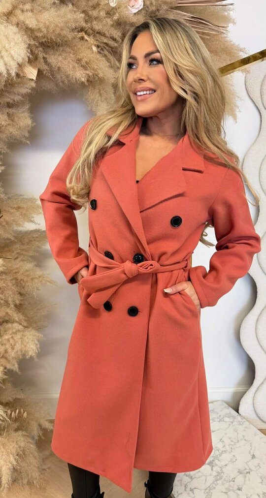 TRENCH COAT CORAL TRENCH COAT CORAL