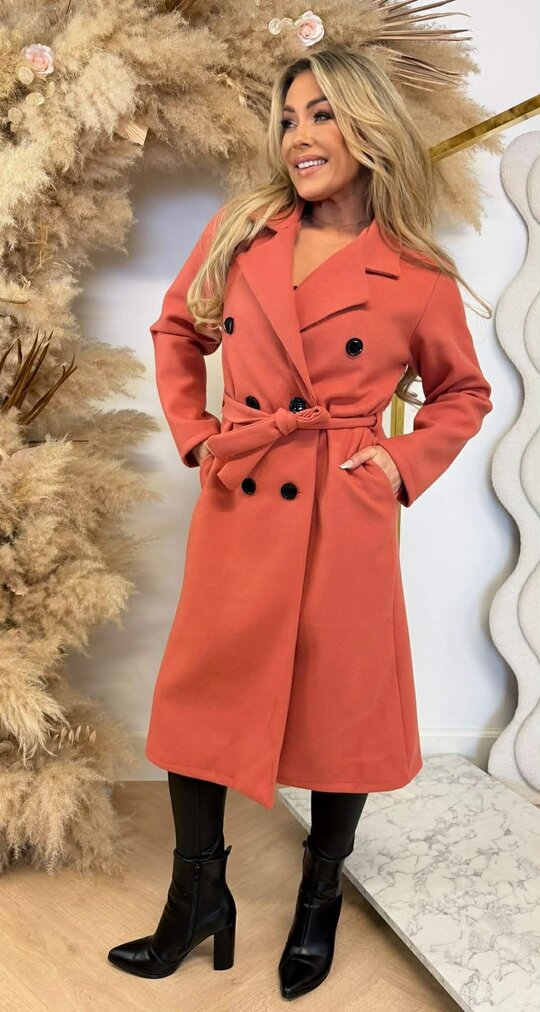 TRENCH COAT CORAL TRENCH COAT CORAL