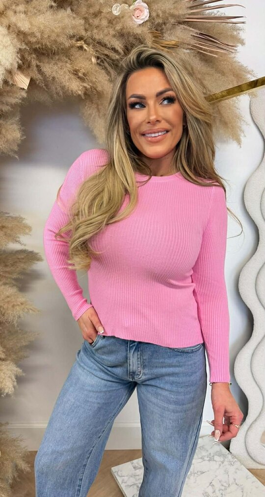 BASIC RIB TOP 18003 PINK