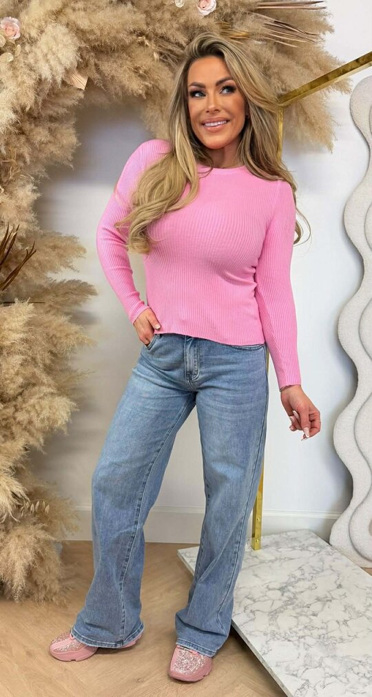 BASIC RIB TOP 18003 PINK