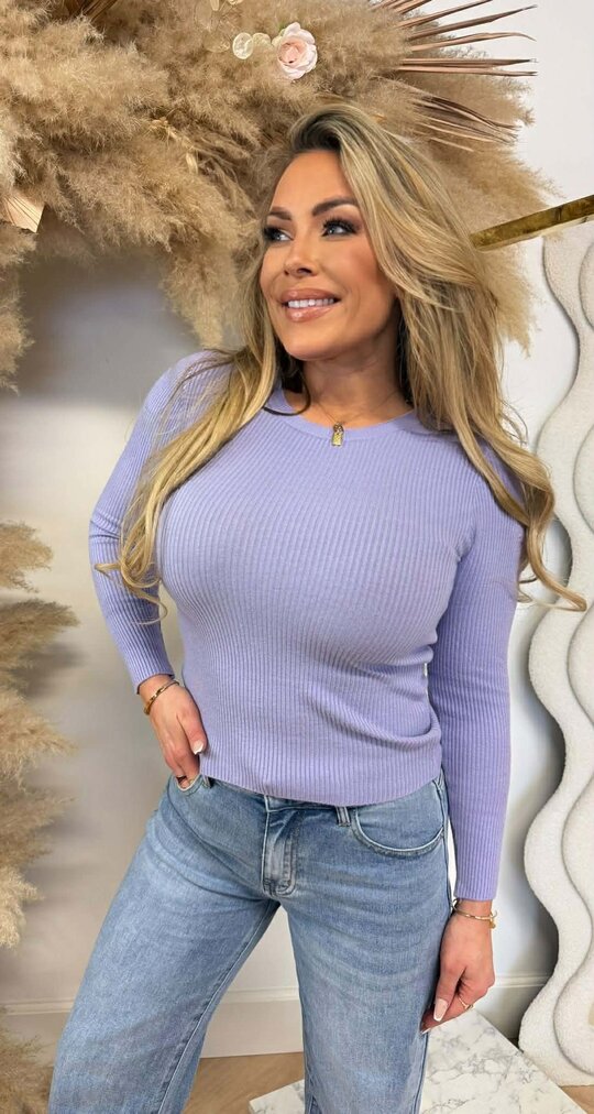BASIC RIB TOP 18003 LILA
