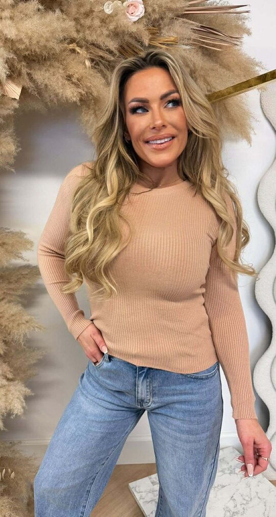 BASIC RIB TOP 18003 BEIGE