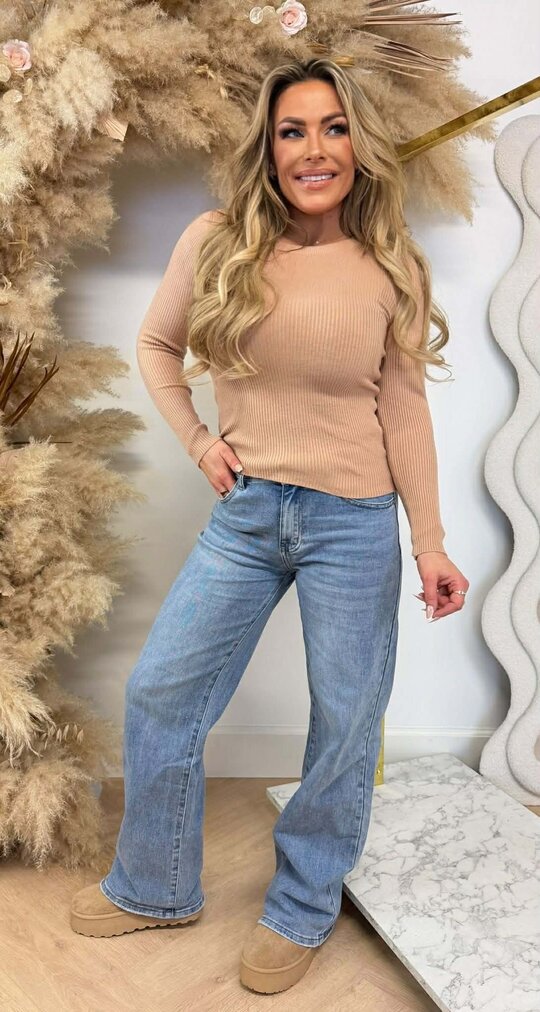 BASIC RIB TOP 18003 BEIGE