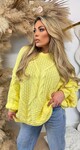 OVERSIZED KNITTED SWEAT YELLOW