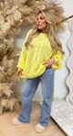 OVERSIZED KNITTED SWEAT YELLOW