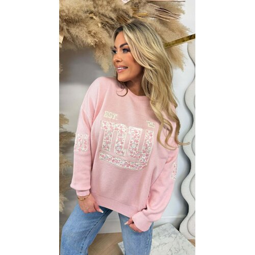 NY FLOWER PRINT SWEAT 3831395 SWEETPINK NY FLOWER PRINT SWEAT 3831395 SWEETPINK