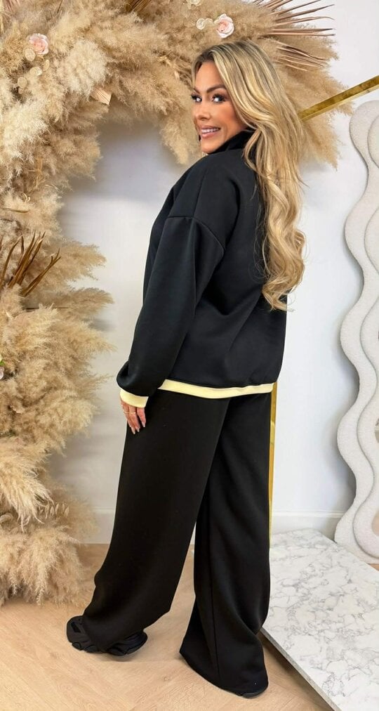 ROOS TWO PIECE ZIP SET BLACK