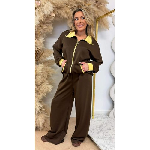 ROOS TWO PIECE ZIP SET CHOCO