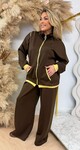 ROOS TWO PIECE ZIP SET CHOCO