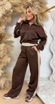 VIRAL ZIP TWEEKLEURIGE SET BEIGE/CHOCO
