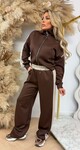 VIRAL ZIP TWEEKLEURIGE SET BEIGE/CHOCO