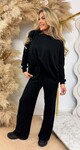 COMFY FLARE SET PK5746 BLACK