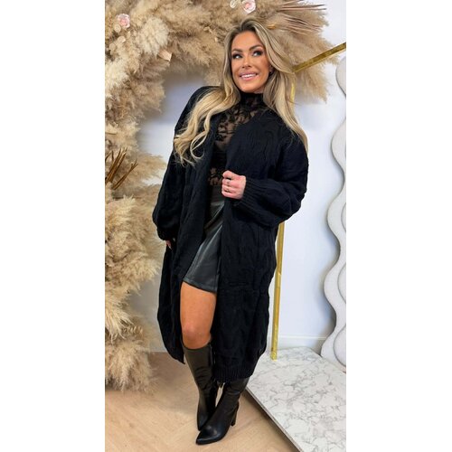 WINTER LONG VEST 5683 BLACK