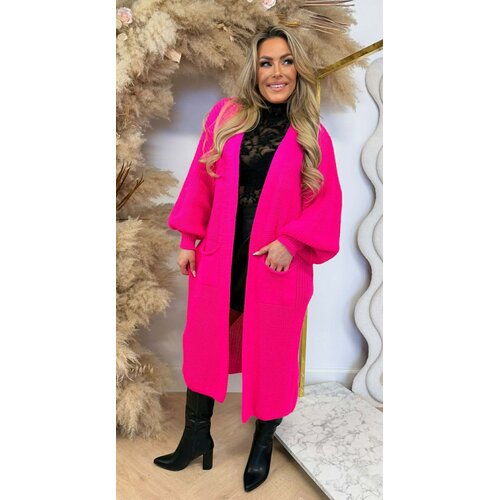 DIANNE KNITTED LOUNGE VEST NEONPINK DIANNE KNITTED LOUNGE VEST NEONPINK