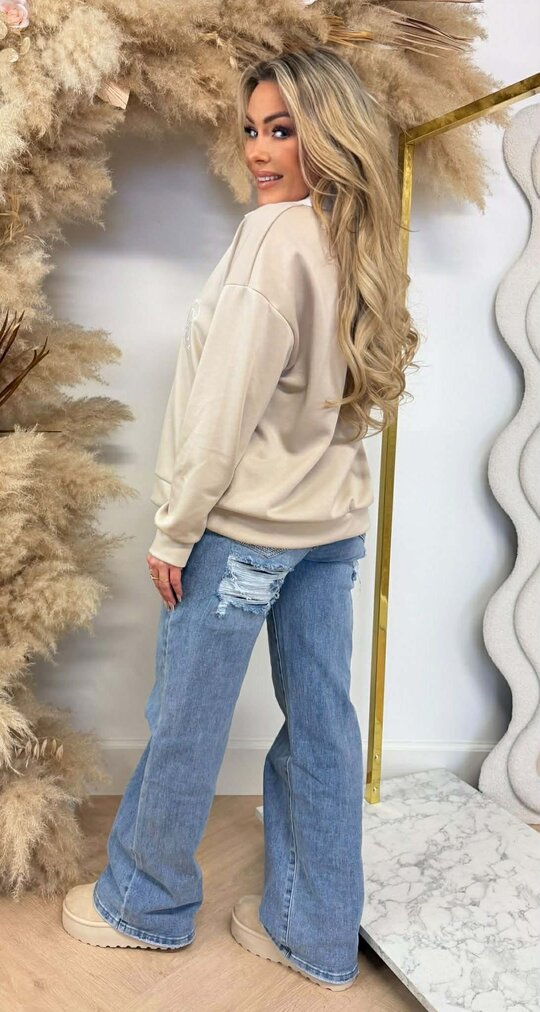 PARIS KRAAG SWEAT BEIGE