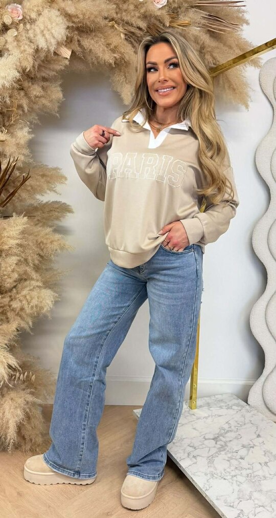 PARIS KRAAG SWEAT BEIGE