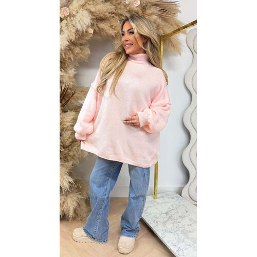 NINE OVERSIZED STIKSEL SWEAT PEACH