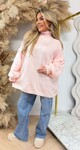 NINE OVERSIZED STIKSEL SWEAT PEACH