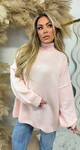 NINE OVERSIZED STIKSEL SWEAT PEACH