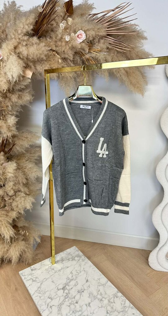 LA KNITTED VEST/SWEAT 230803 GREY