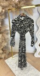 LIEKE ANIMAL PRINT MAXI DRESS ZEBRA