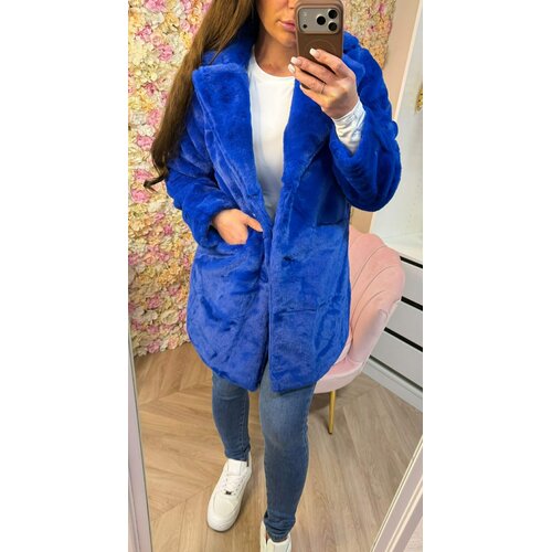 ACTIE FAKE FUR COAT 995 KINGSBLUE