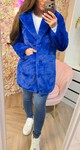 ACTIE FAKE FUR COAT 995 KINGSBLUE