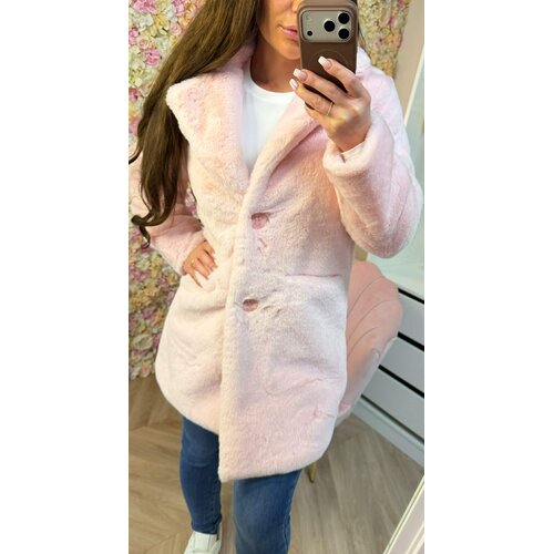 ACTIE FAKE FUR COAT 995 LIGHTPINK