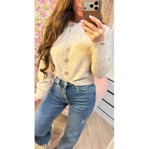 PERFECT BUTTON VEST 1062 TAUPE