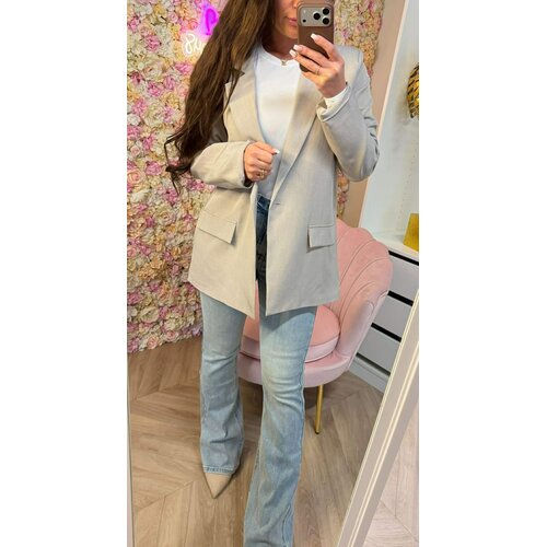 FLORA MOUW BLAZER TAUPE
