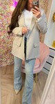 FLORA MOUW BLAZER TAUPE FLORA MOUW BLAZER TAUPE