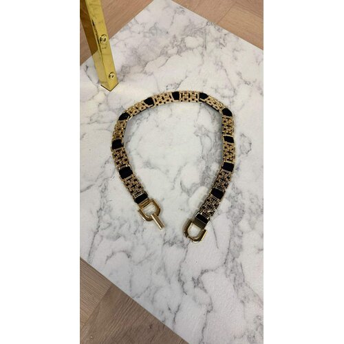 LUXURY ELASTANE BELT 2438 BLACK/GOLD