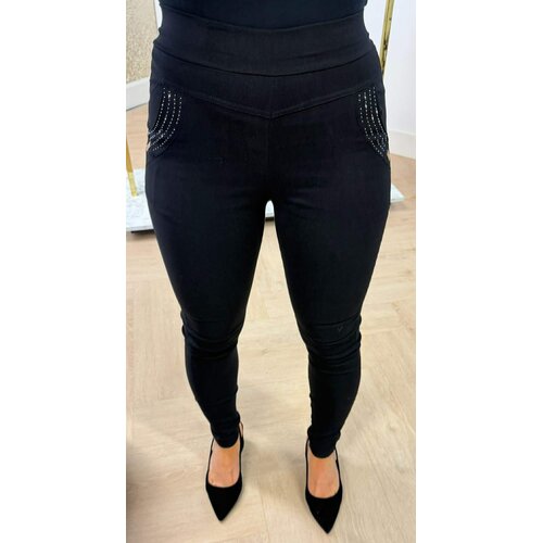 GLITTER POCKET TREGGING 1493 BLACK