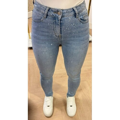 STRETCHY GLITTER SKINNY 931-6 LIGHTDENIM