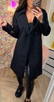 TRENCH COAT 6180 BLACK TRENCH COAT 6180 BLACK