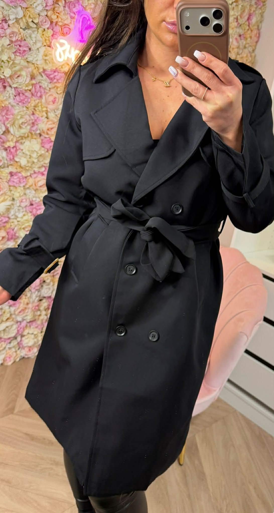 TRENCH COAT 6180 BLACK