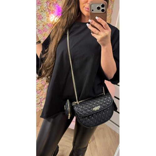 FEE OVERSIZED CROPPED TEE 71831 BLACK