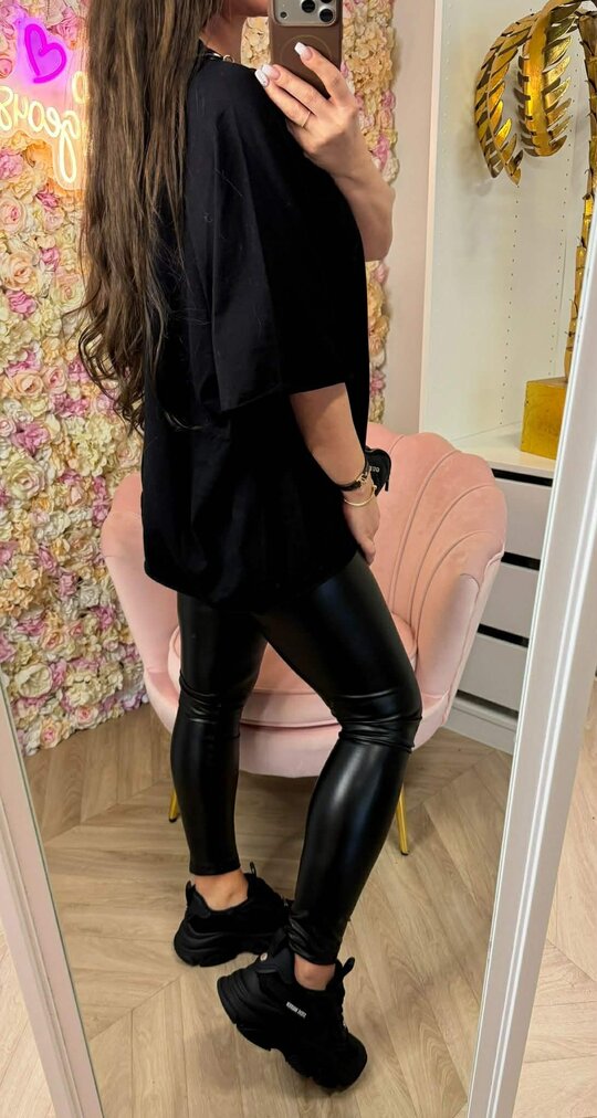 FEE OVERSIZED CROPPED TEE 71831 BLACK FEE OVERSIZED CROPPED TEE 71831 BLACK