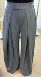 STEEF WIDE LEG PANTALON DARKGREY