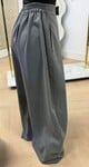 STEEF WIDE LEG PANTALON DARKGREY