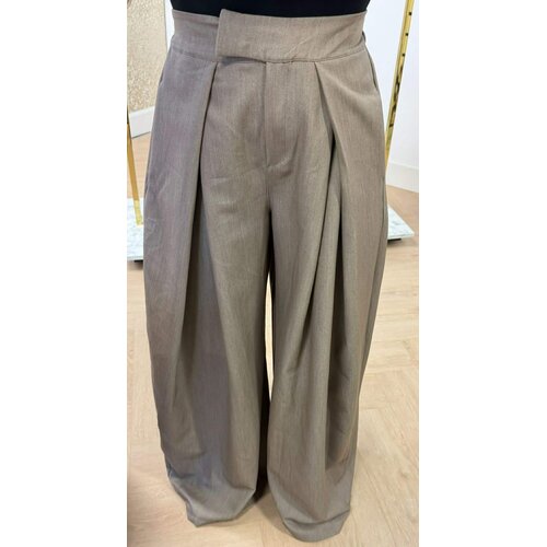 STEEF WIDE LEG PANTALON TAUPE