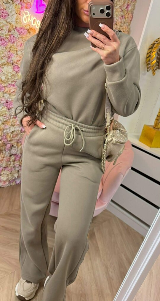 FLEECE JOGGING SET 5119 OLIVE FLEECE JOGGING SET 5119 OLIVE