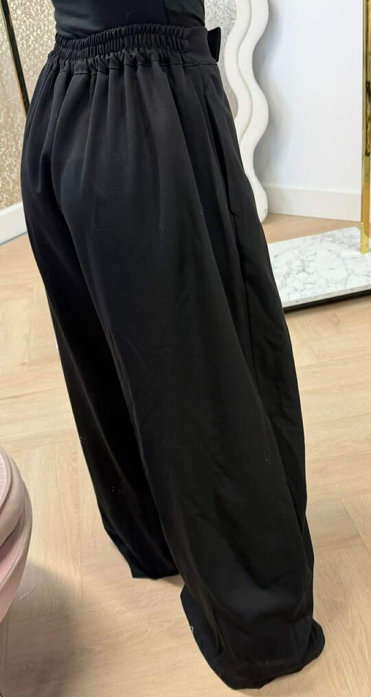 STEEF WIDE LEG PANTALON BLACK
