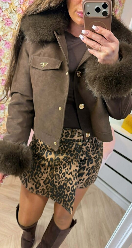 LUXY SUEDE JACKET 56102 CHOCO LUXY SUEDE JACKET 56102 CHOCO