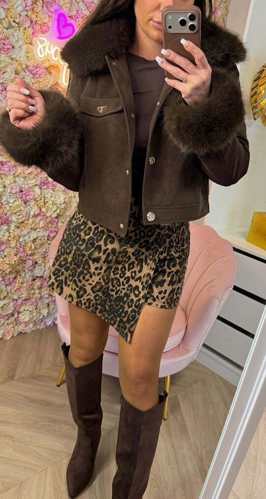 LUXY SUEDE JACKET 56102 CHOCO LUXY SUEDE JACKET 56102 CHOCO